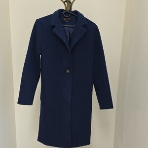 Ambiance Deep Blue Trench Coat